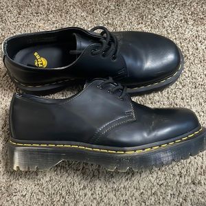 Black Dr Marten Smooth Leather Oxfords (1461 BEX) Unisex- 10/Men  (11/Women)
